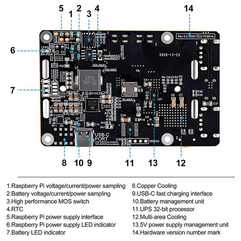 Fuente de Alimentación UPS 2X  - Raspberry Pi Uninterrupted Power Supply Ups 18650 reseña y precio