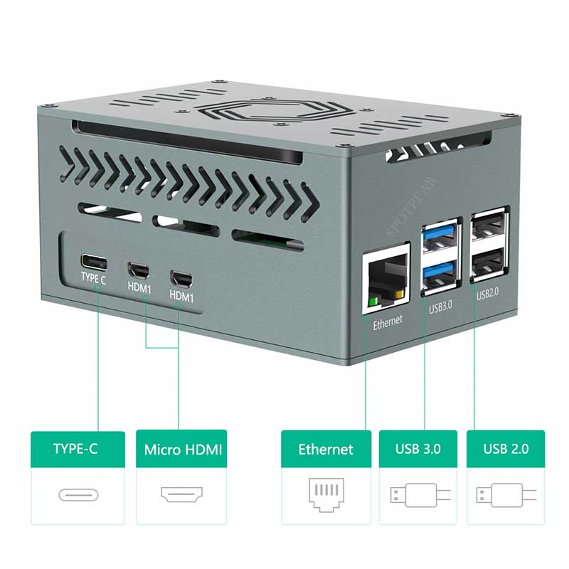 Caja de Metal de aluminio Rasp - Argon One V3 M.2 Nvme Case reseña y precio