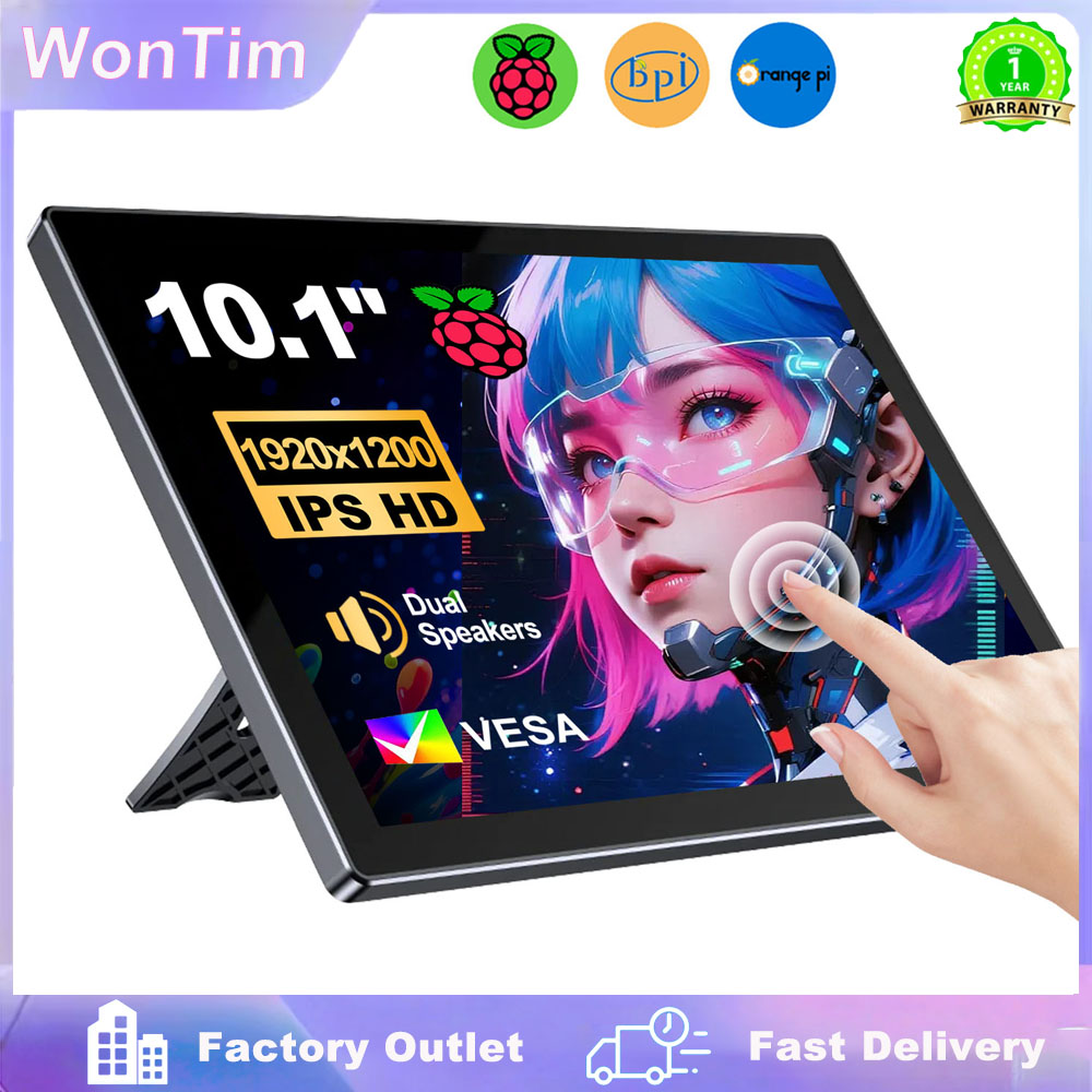 Monitor Raspberry Pi 5 4/3/B/B - Raspberry Pi 10.1 Inch Capacitive Touch Screen Ips reseña y precio