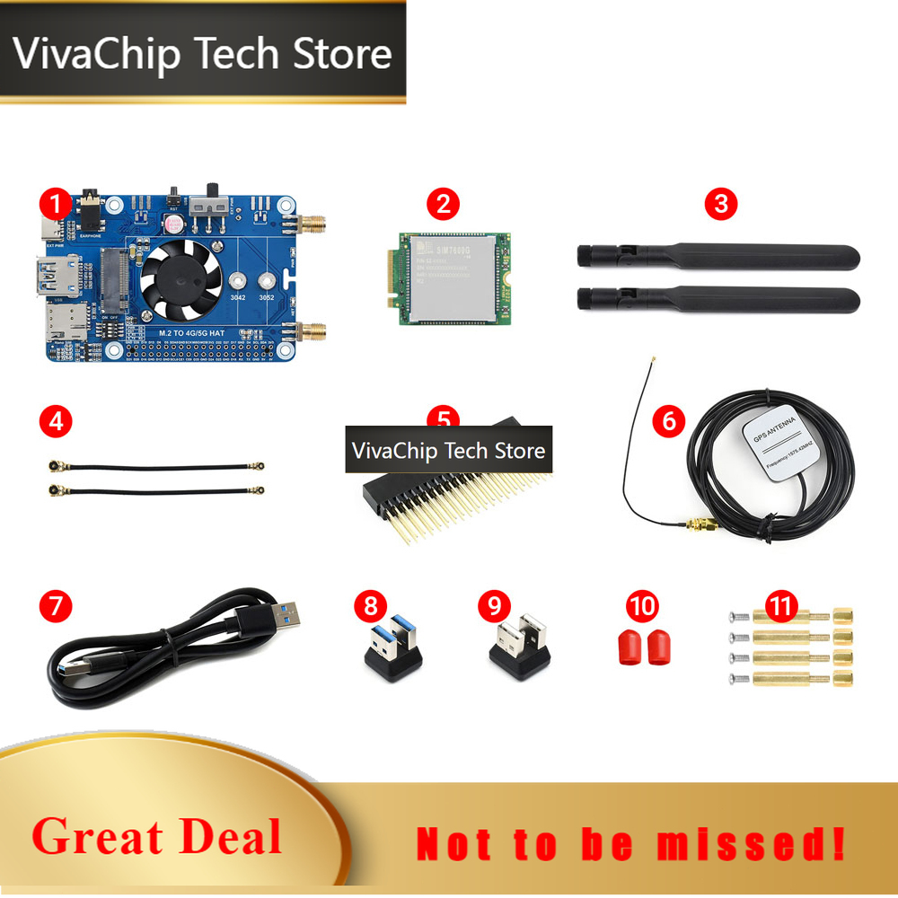 VivaChip Tech4G LTE GPS HAT Pl - Raspberry Pi 4 8Gb Ram Kit reseña y precio